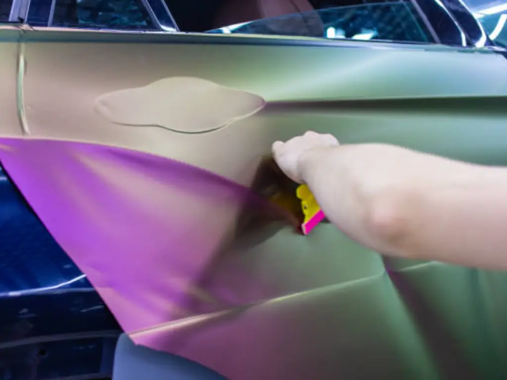 Satin PPF installation showing panel mismatch and the stealth aesthetic