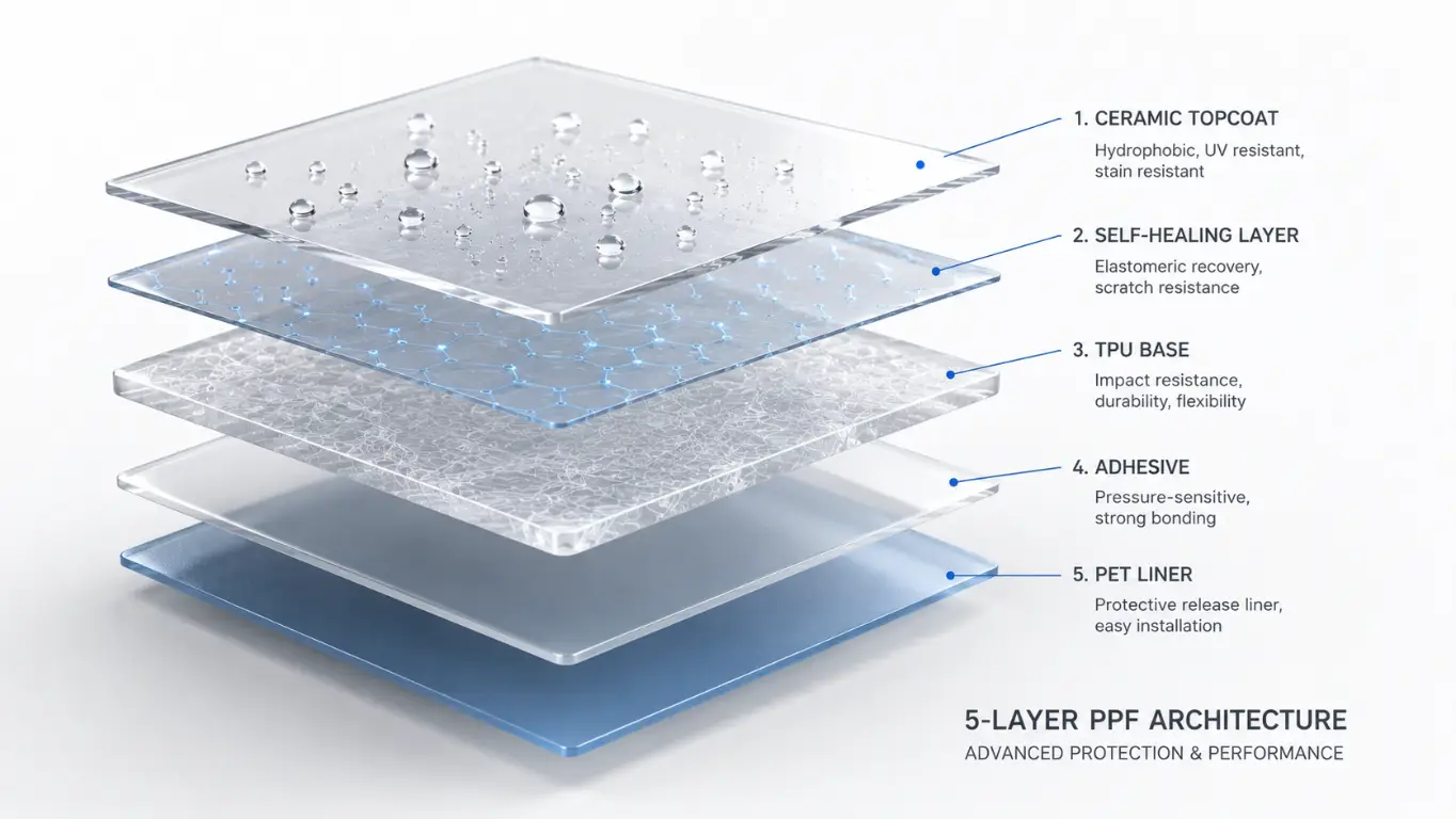 Five-layer TPU PPF architecture 
